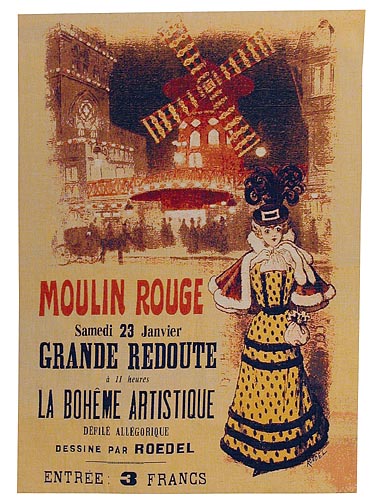 Moulin Rouge Programme - French tapestry