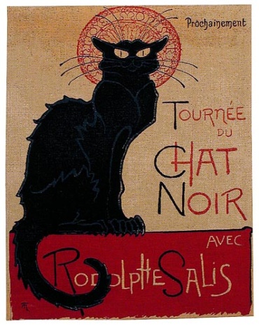 The Black Cat tapestry - Le Chat Noir