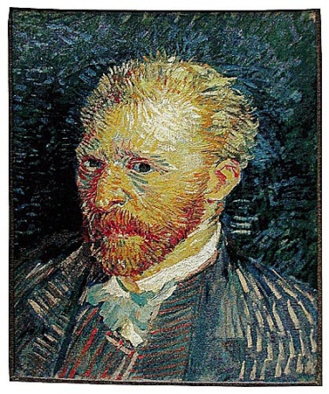 Van Gogh Portrait - Belgian tapestry wall hanging