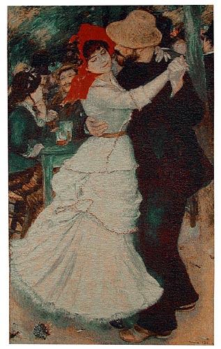 Dance at Bougival tapestry - Renoir wall tapestries