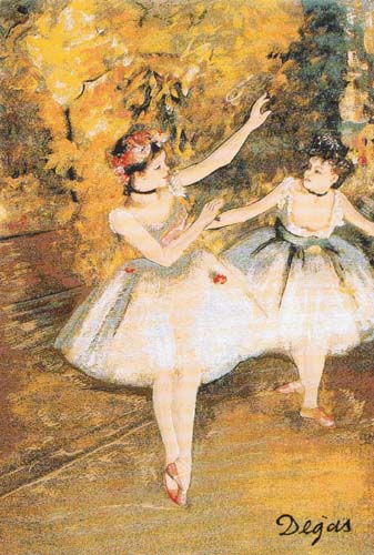 Two Dancers tapestry - French wall tapestry