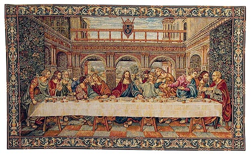 Last Supper tapestry wallhanging - da Vinci tapestrie