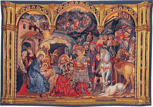 Adoration of the Magi tapestry - Gentile da Fabriano altarpiece