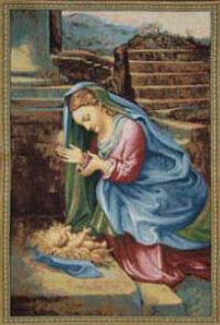 Corregio Madonna tapestry - Italian wall tapestry