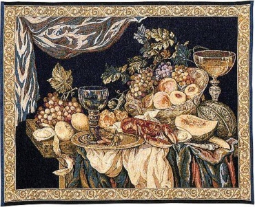 Still Life wall tapestry - woven in Italy
