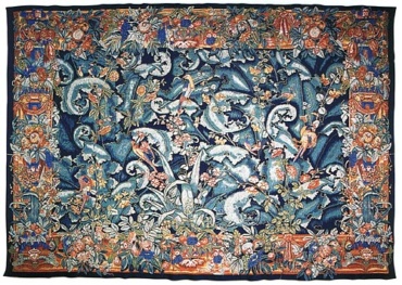 Flanders Verdure - tapestry woven in France