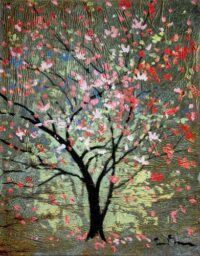 Hopeful Tree tapestry by Simon Bull
