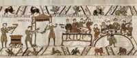 The Bayeux Banquet - medieval wall tapestry