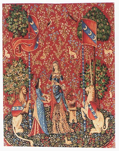 Smell tapestry - Lady with the Unicorn tapestries