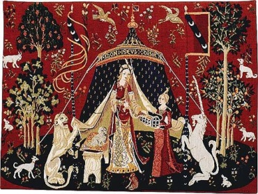 Small A Mon Seul Desir tapestry
