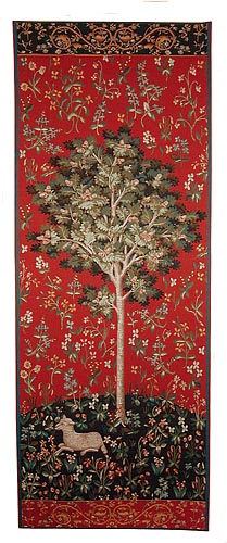 Medieval Oak Tree tapestry - Lady with the Unicorn tapestries