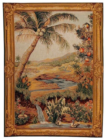 Oasis tapestry - woven in France