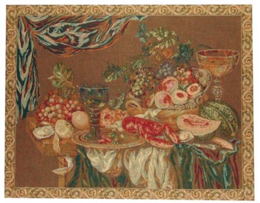 Still Life - mustard colour tapestry on sale