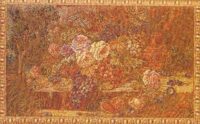 The Bouquet with Grapes - mustard colour tapestry