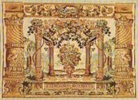Terrace tapestry - light brown sale wall hanging
