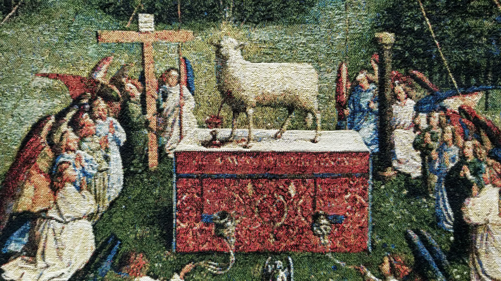 Adoration of the Mystic Lamb tapestry