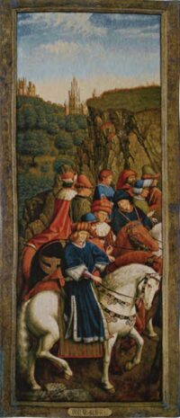 The Just Judges - Ghent Altarpiece tapestry
