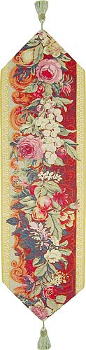 Floral French table runner - tapestry runners