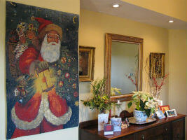 Santa Claus tapestry - Christmas wall tapestries
