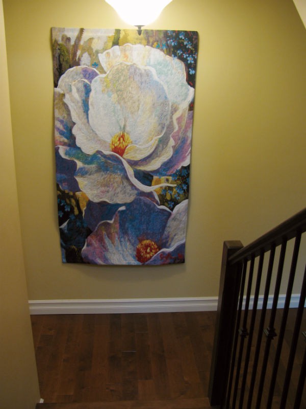 Morning Song tapestry by Simon Bull Belgian tapestries