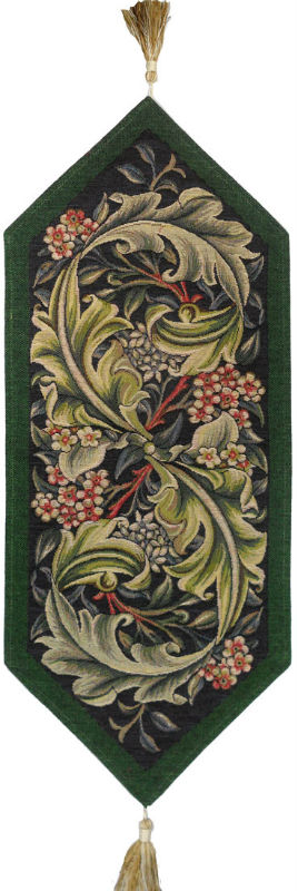 Green Morris table runner - Arts and Crafts tapestries
