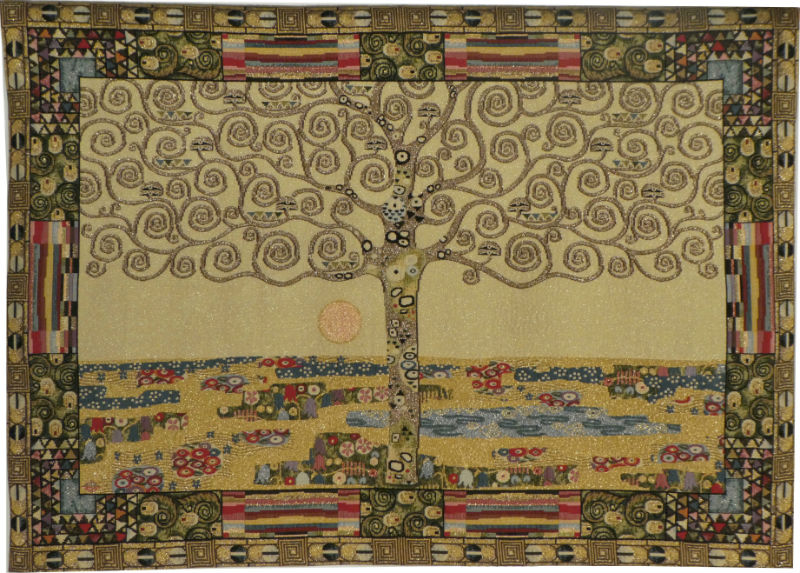 Tapestry Wall Hanging Tree Of Life by Gustav Klimt
