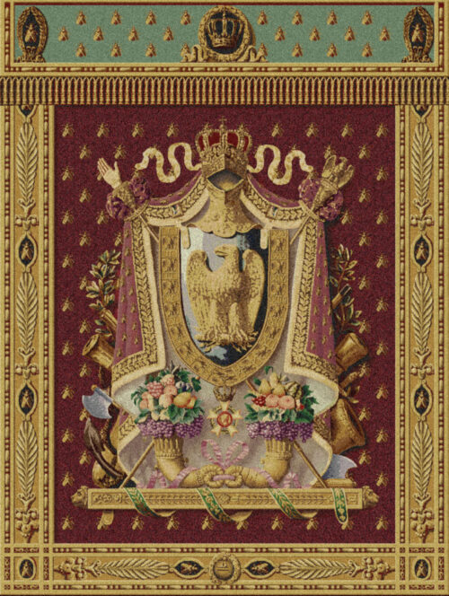 Napoleon Coat of Arms tapestry - Belgian wall hanging