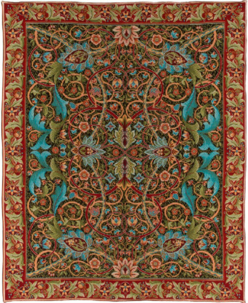 Bullerswood Throw - William Morris carpet design - tablecloth