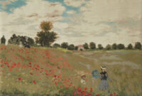 Coquelots by Monet - Camille and their son Jean in the poppy fields