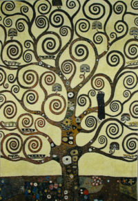 Lebensbaum Tree tapestry - Gustav Klimt - Tree of Life tapestries