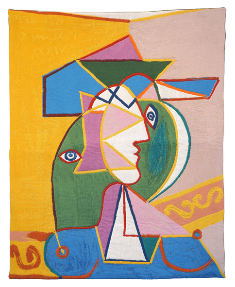 Pablo Picasso Woman in a Hat - French wall tapestry