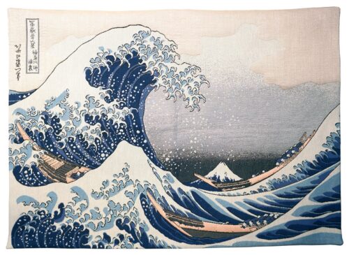 The Great Wave off Kanagawa tapestry - La Vague d'Hokusai