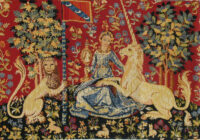 Sight small tapestry - Tenture de la Dame à la licorne wall tapestries