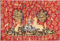 Sight tapestry wallhanging - Cluny Museum in Paris