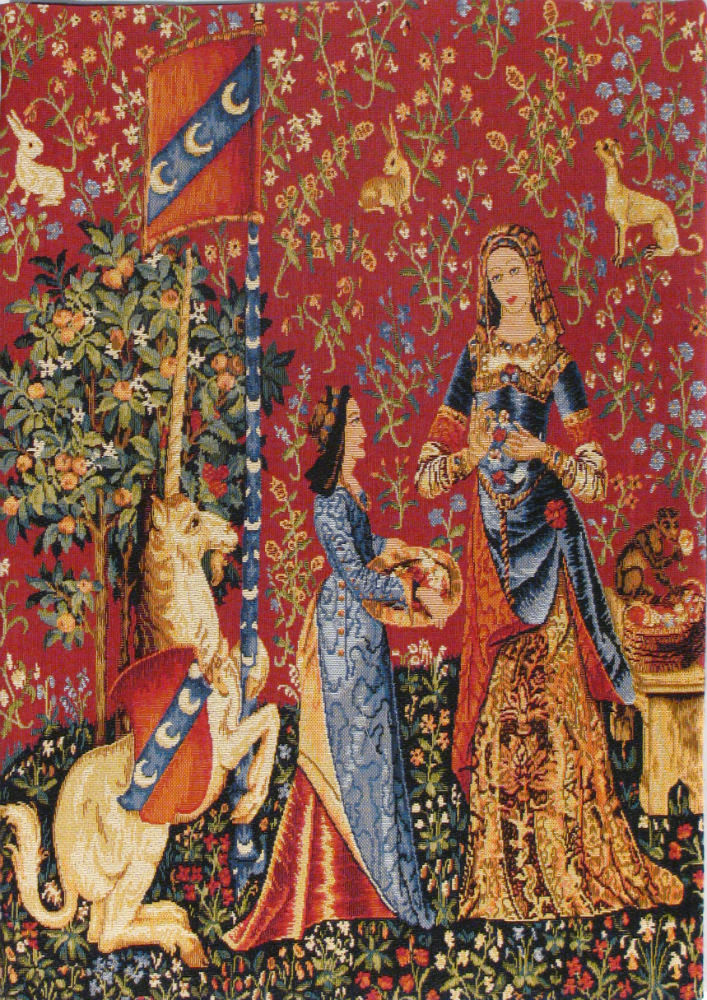 Smell small tapestry - Tenture de la Dame à la licorne tapestries