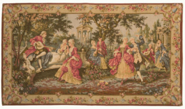 Louis XV Garden tapestry, left - Rococo style French tapestries