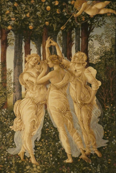 The Three Graces tapestry - Sandro Botticelli Primavera