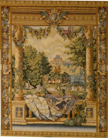 Versailles Chateau tapestry - Louis XIV chateaux tapestries