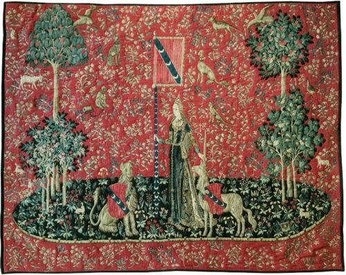 The Touch tapestry - Lady with the Unicorn tapestries