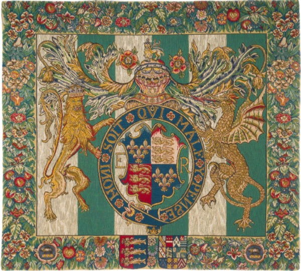Royal Arms of England tapestry - Tudor Coat of Arms