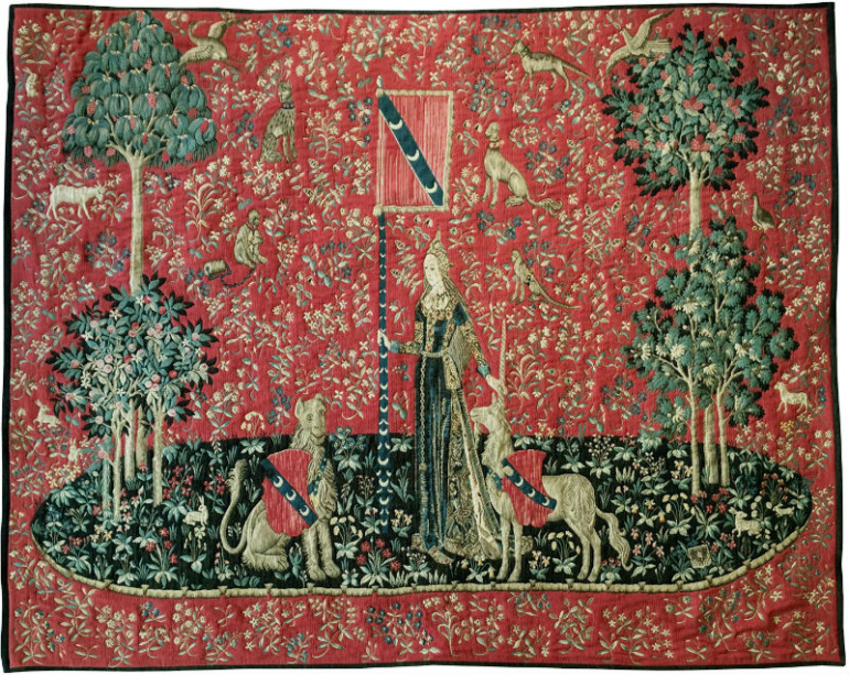 The Lady with the Unicorn tapestries - medieval tapestry wall-hangings
